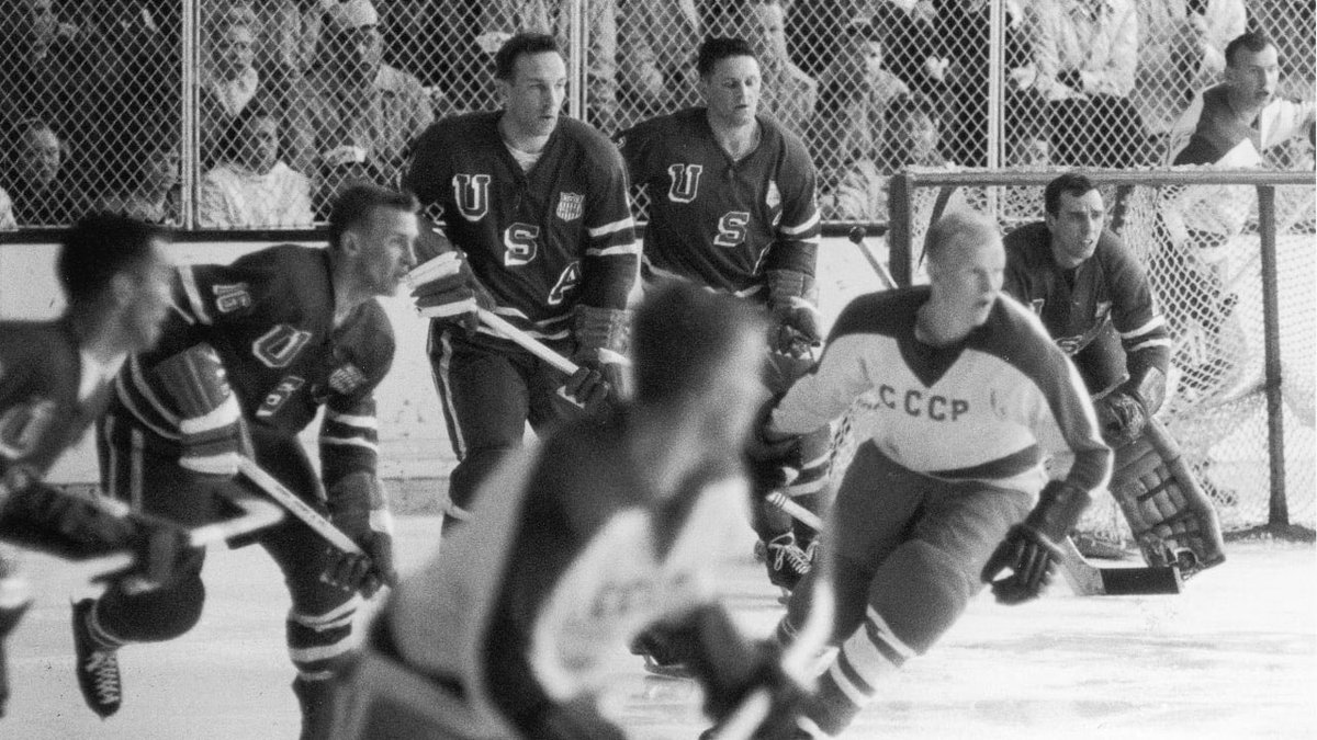 On this day in history in 1960, at the Squaw Valley Winter Olympics, the underdog U.S. Men’s hockey team, made up of college players and amateurs, defeated the powerful Soviet Union 3-2 in the semifinals.

The Soviets led 2-1 after two periods, but American goaltender Jack