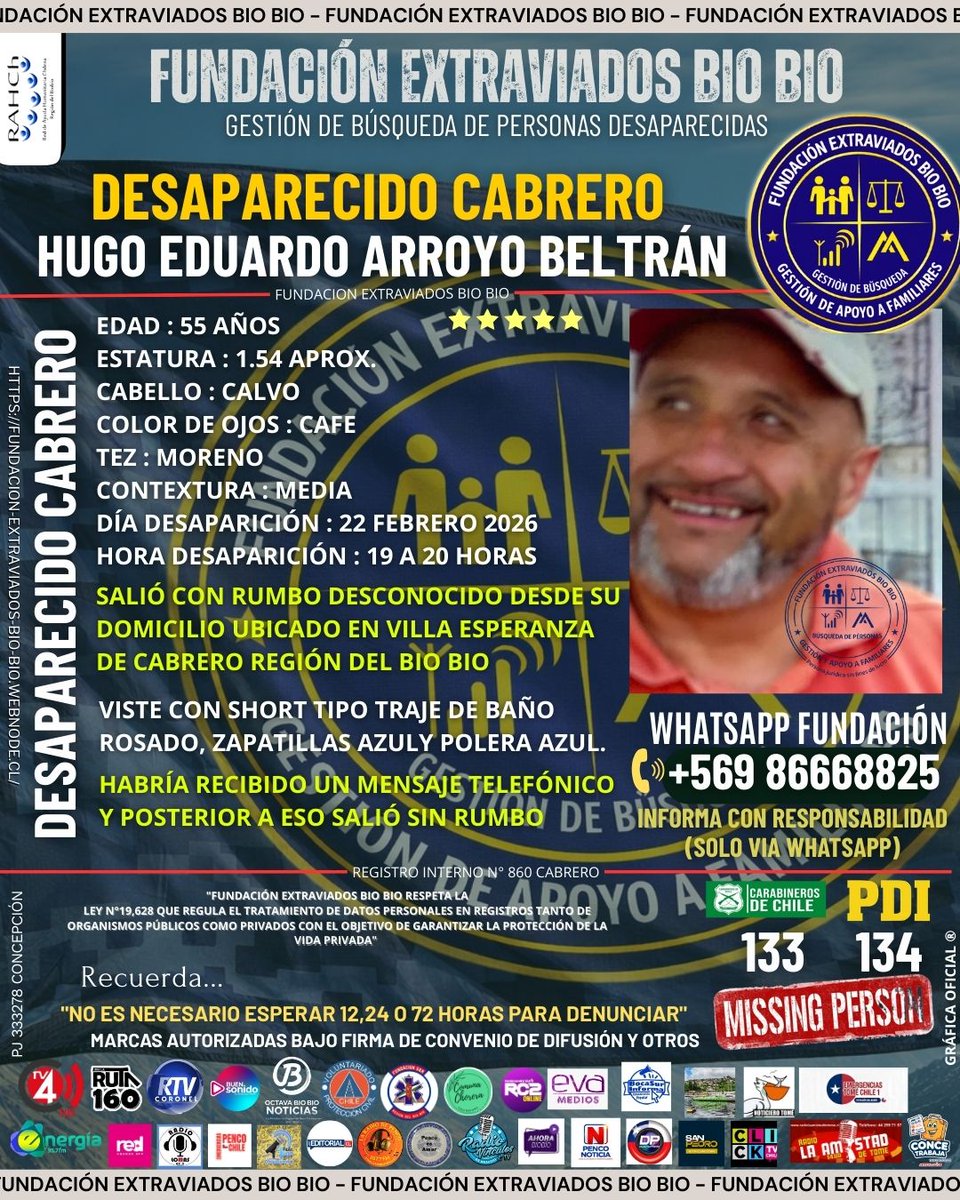 FUNDACIÓN EXTRAVIADOS BIO BIO tweet media