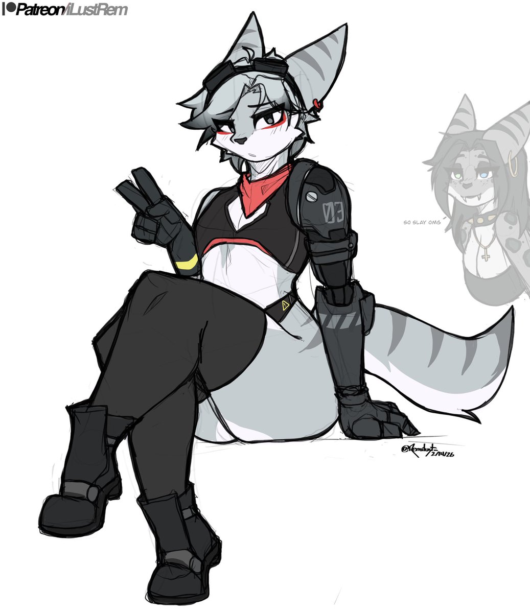 03 but lombax… 

Sketch reward for <a href="/ChevellesGarage/">🜏⛧ ℭ𝔥𝔢𝔳𝔢𝔩𝔩𝔢 ⛧🜏 🔜 FWA</a> :3