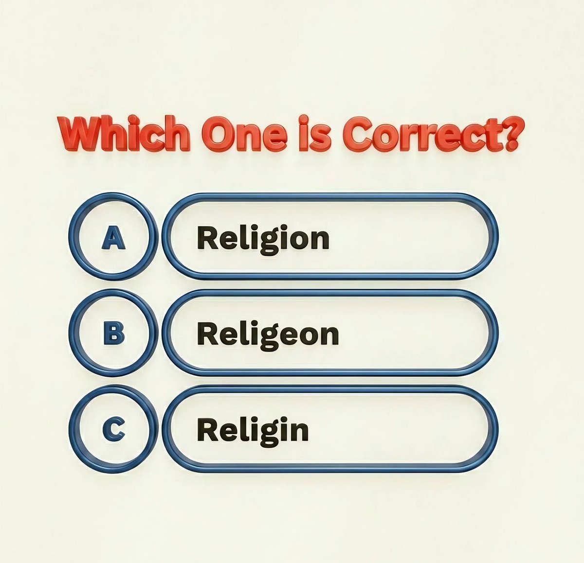 Quiz of the day! … 
Which one is correct spelling ? 🤔

#smartwork #vocabulary #education #TestYourKnowledge