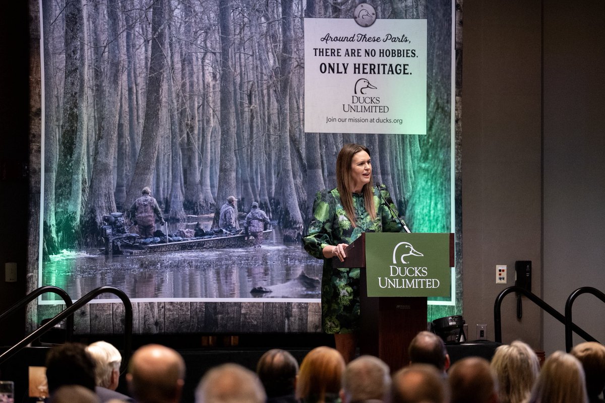 Honored to celebrate George Dunklin, a national leader in conservation and one of Arkansas’ best! 

Rooted in faith, family, and stewardship, George embodies the Natural State. Thanks to him and <a href="/DucksUnlimited/">Ducks Unlimited</a>, Arkansas’ fields, forests, and flyways will endure for generations.