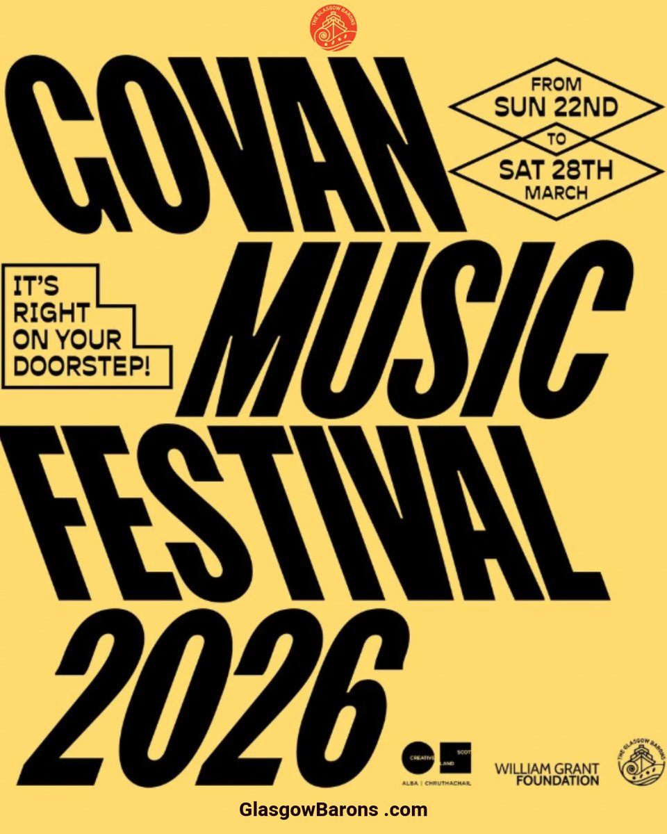 scottishmusic's tweet photo. Don't miss Glasgow Barons / Govan Music Festival 22-28 March 2026 featuring @FreedUpEvents The Glasgow Barons Orchestra School choirs from Lorne St, Ibrox, Govan Gaelic, St Saviours, St Constantines, Pirie Park Primaries and musicians from Hazelwood ➡ https://t.co/BGxqWodIv2 https://t.co/HrgRpHmg2Z