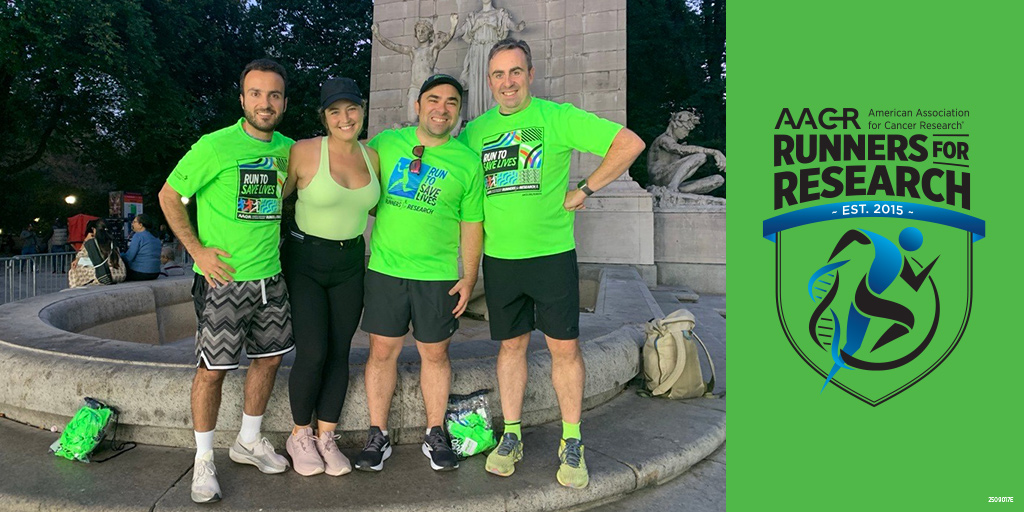 AACRFoundation's tweet photo. The @AACR is thrilled to be back for its second year as a charity partner with the @nycmarathon! Apply today to join the AACR #RunnersforResearch team:  https://t.co/8EjEa3YHlR #CancerResearchSavesLives® https://t.co/X1U2YcCEa2