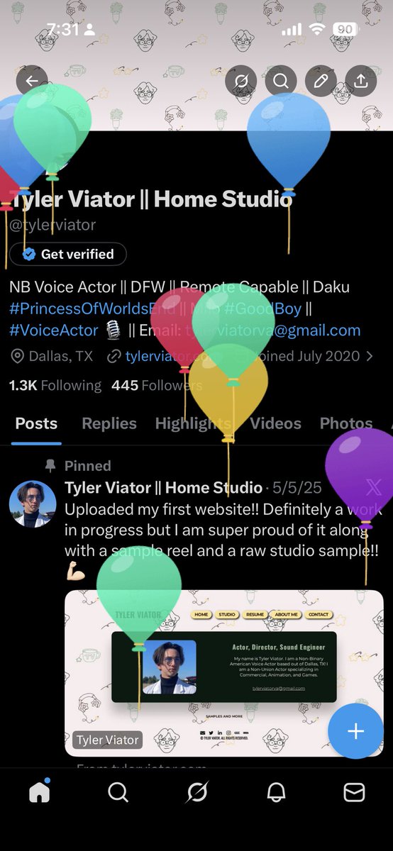 Tyler Viator || Home Studio tweet media