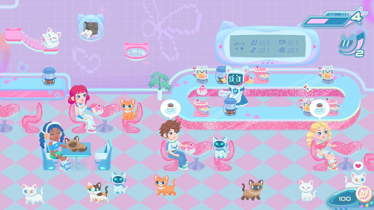erika 🍋 Wishlist RoboCat Café on Steam😺 tweet media