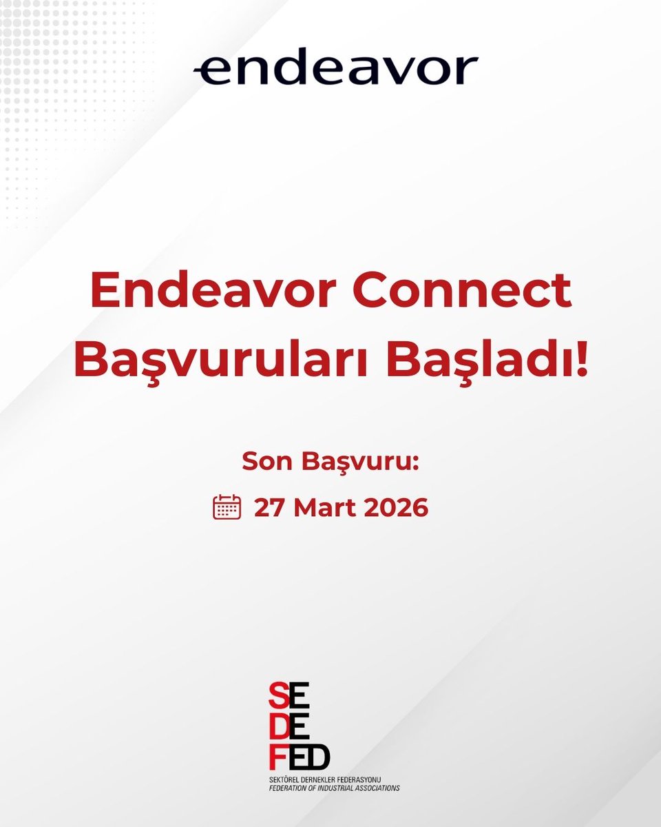 Sektörel Dernekler Federasyonu (SEDEFED) tweet media