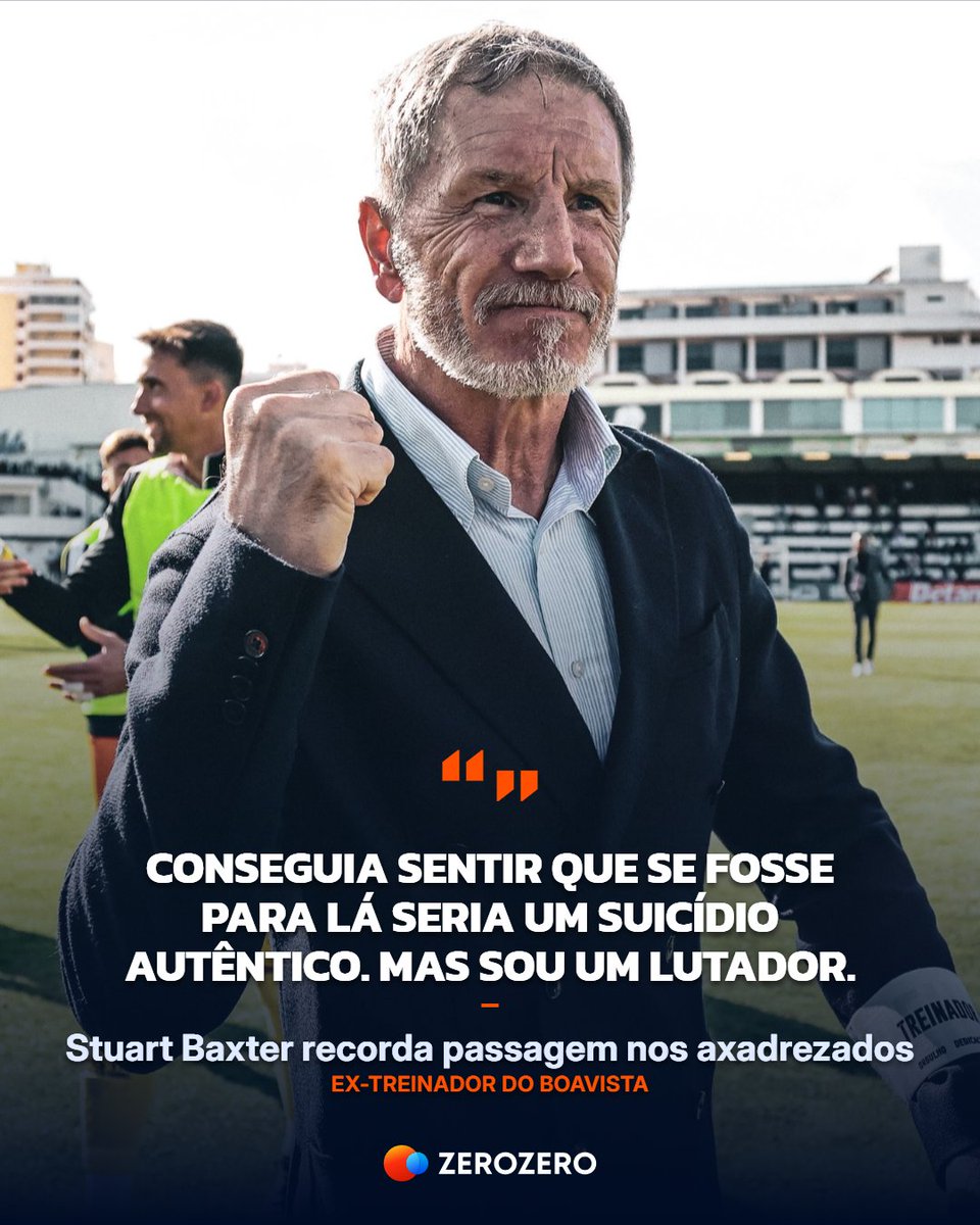 💣 «Senti que ir para o Boavista era um suicídio autêntico»

Stuart Baxter, treinador do Boavista na reta final da temporada transata, recordou o difícil percurso nos axadrezados, que terminou com a despromoção direta.

✍️ | <a href="/vitorhugom_11/">Vítor Hugo</a>