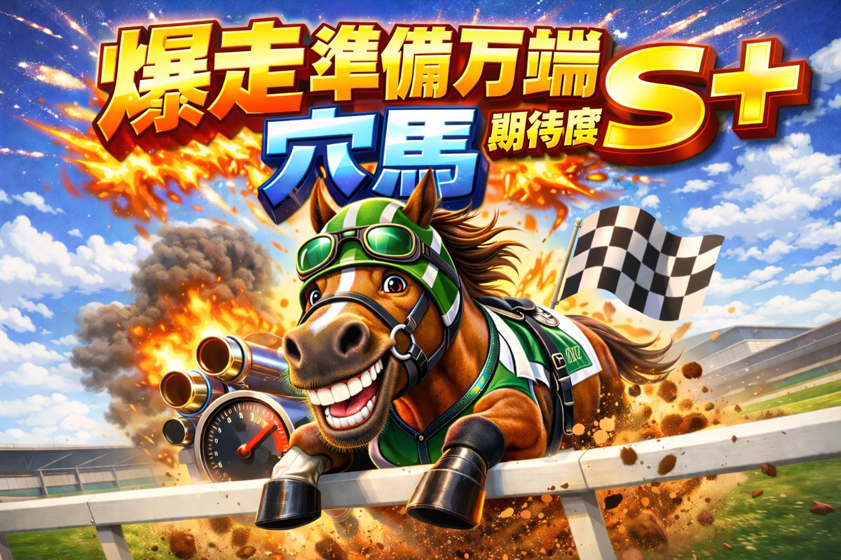 🔥緊急企画🔥 リプに「🔥」から 抽選で ・中山1R【期待度S＋