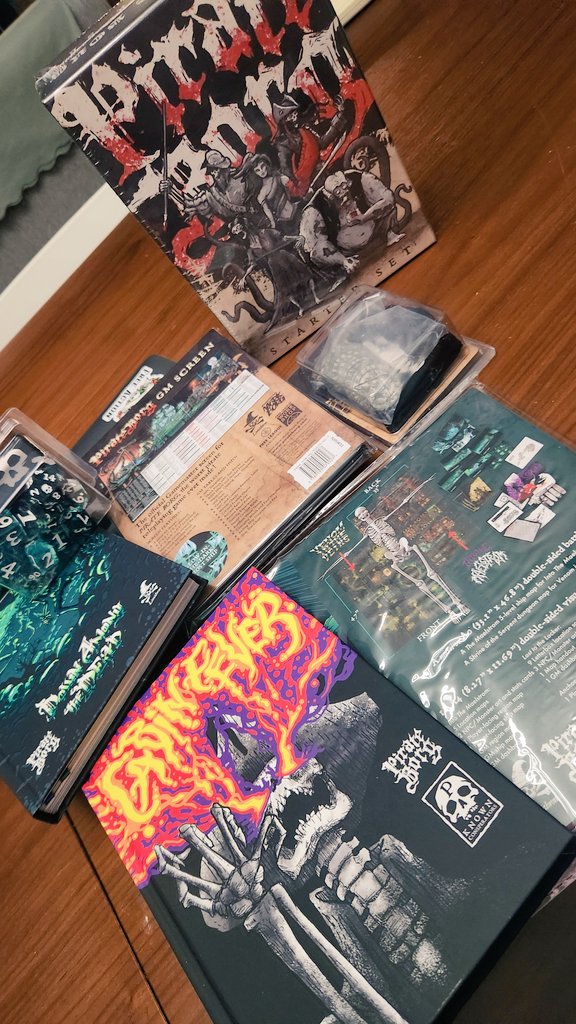 Ohh my first kickstarter ttrpg got delivered and the art is beautiful!!!

Welcome to #PirateBorg the 'worst pirate rpg ever made!'