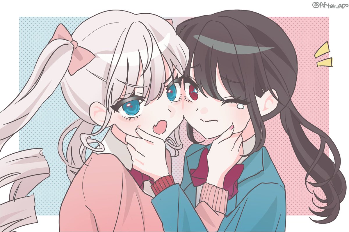 #ハニワ美術部
💙❤️