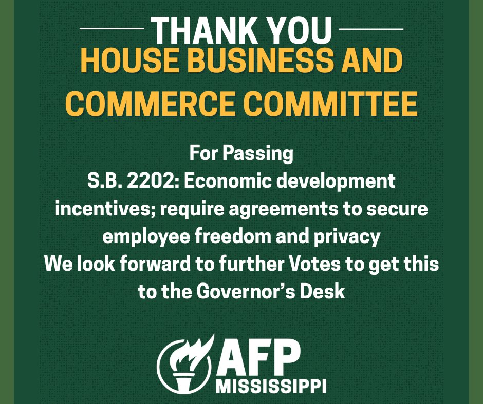 Thank you Chair Lee Yancey and members of the committee! #MSleg <a href="/LeeYanceyMS/">Rep. Lee Yancey</a>
