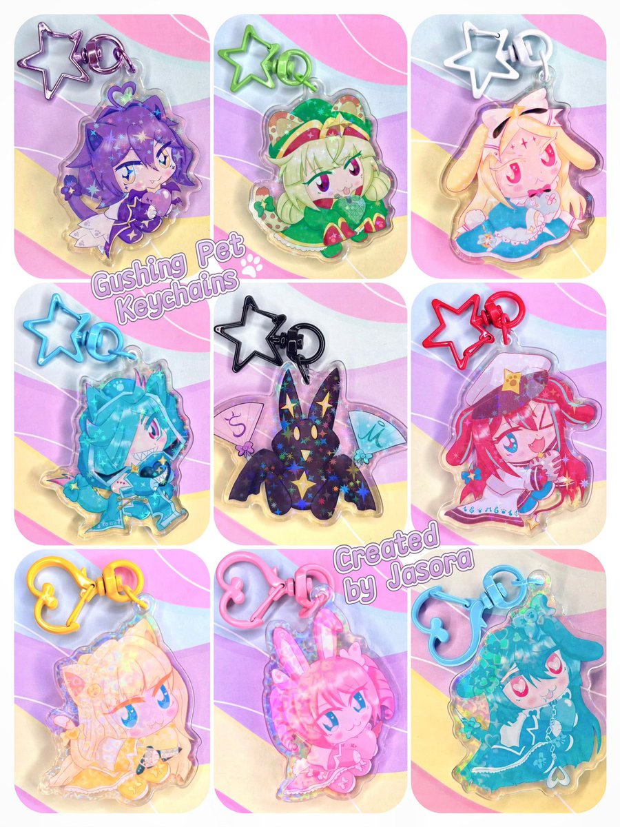 JasoraBluestar's tweet photo. GushingPet Keychains are
now ready for adoption💝🐾
Take your little friend along on every adventure wherever you go~
https://t.co/MUg4sJ9qTw
#gushingovermagicalgirls #merch #柊うてなウィ #hiiragiutena #kawaii #Keychain #selfemade #MahouShoujoniAkogarete
#魔法少女にあこがれて https://t.co/Mazsraa4Dx