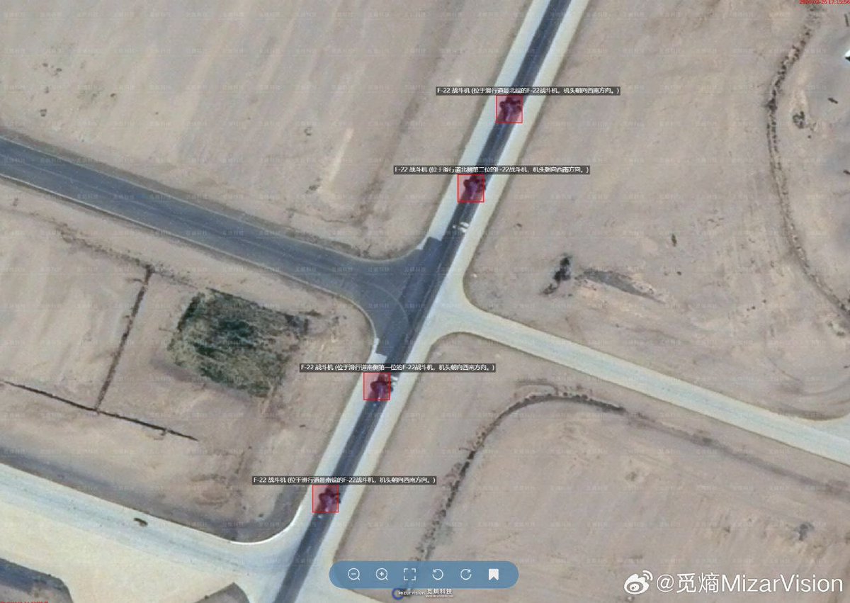 Gęstnieje atmosfera na Bliskim Wschodzie. Po informacjach o ewakuacji części personelu ambasady USA w Izraelu, podobne informacje napływają z placówki w Bagdadzie. Wiele wskazuje na to, że amerykańskie uderzenie na Iran, to kwestia nie dni, a godzin.

Na zdjęciu 4xF-22 gotowe do