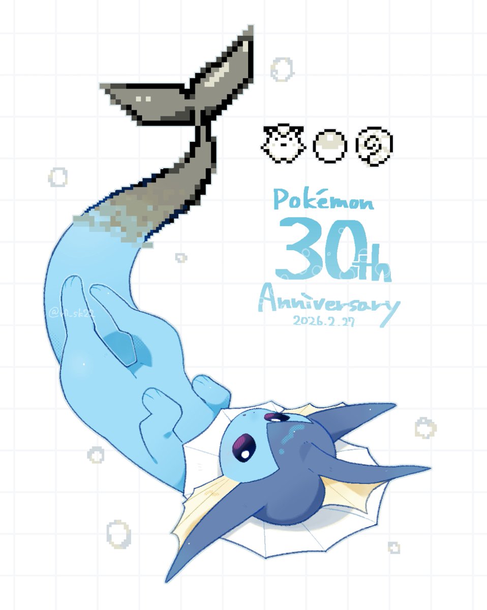 ポケモン30周年おめでとうございます！！
ずっと大好きです🥳🥳
#ポケモン30周年 #Pokemon30
