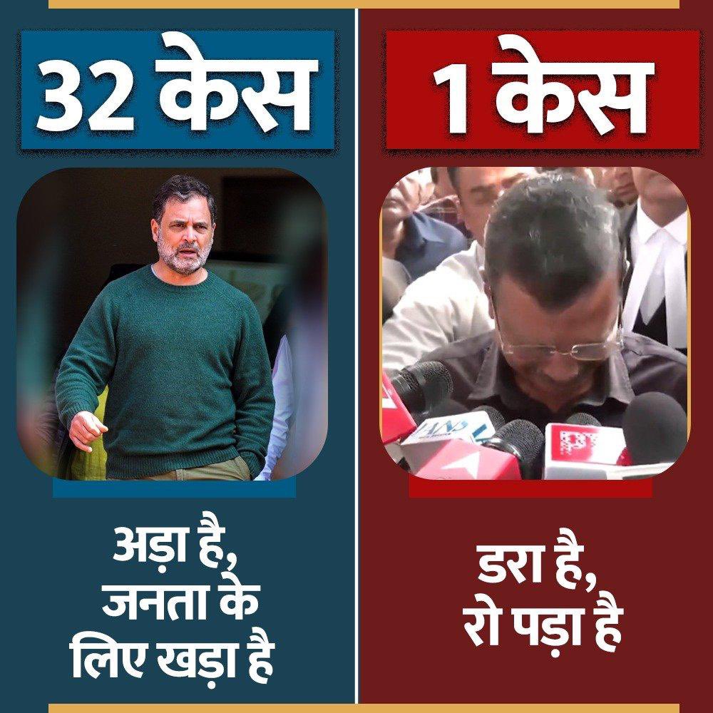 जब से कोर्ट का फैसला अरविन्द केजरीवाल और मनीष सिसोदिया के पक्ष में आया है!
तब से इंडी गठबंधन का सारा विपक्ष BJP को घेरने में लगा है!

कांग्रेस का इकोसिस्टम भी केजरीवाल को डरपोक और राहुल गांधी को शेर बताने में लगा है !

ये अलग ही ग्रह पर जी रहे हैं इंडी गठबंधन वाले!

गजबे है !!
