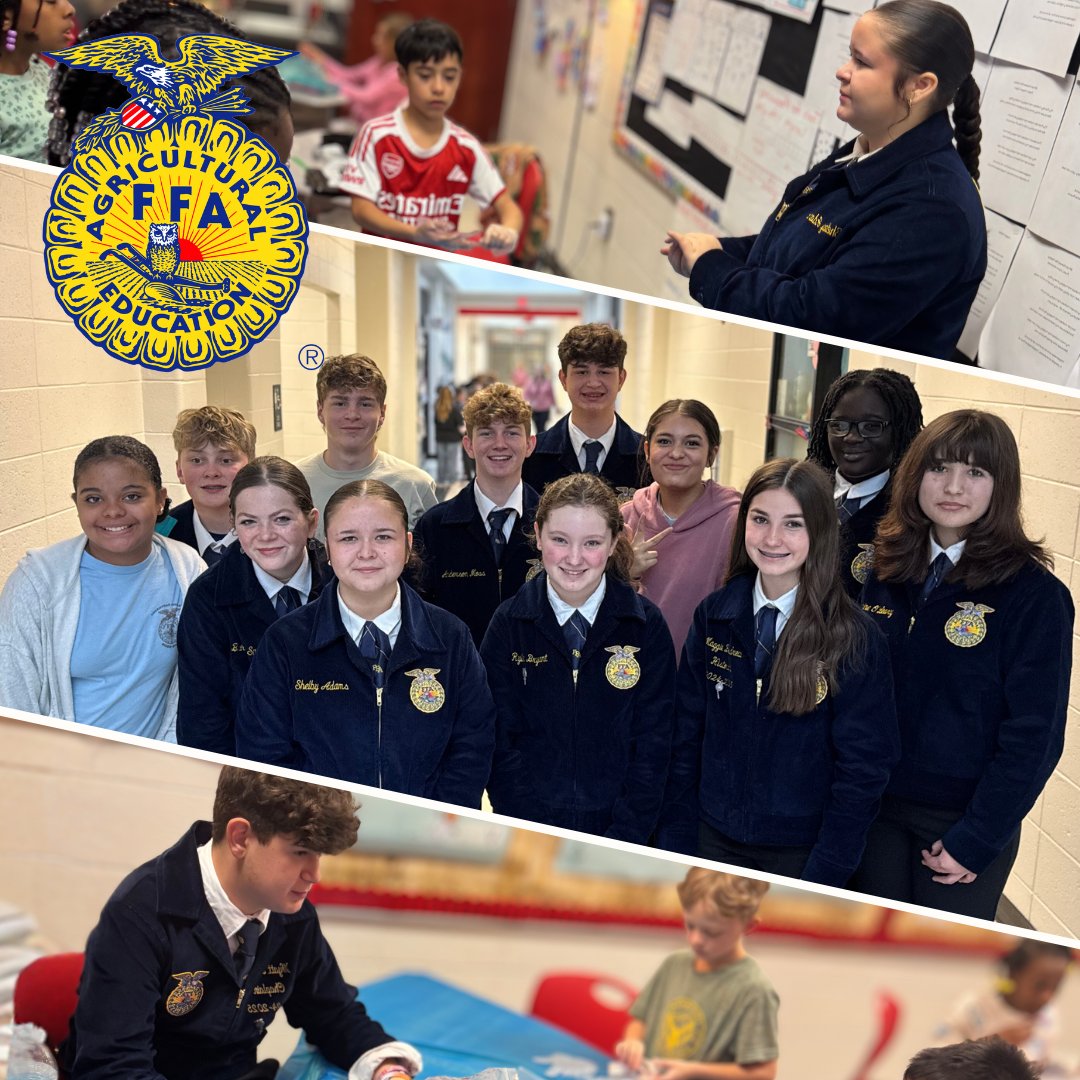 LoganvilleMS's tweet photo. Yesterday, some of our FFA students visited LES and led a hands-on agriculture lesson with 2nd graders. It was great to see young learners get excited about agriculture! 

We’re incredibly proud of our FFA group and grateful for Ms. Brogdon’s dedication. https://t.co/TAZrpKoirI
