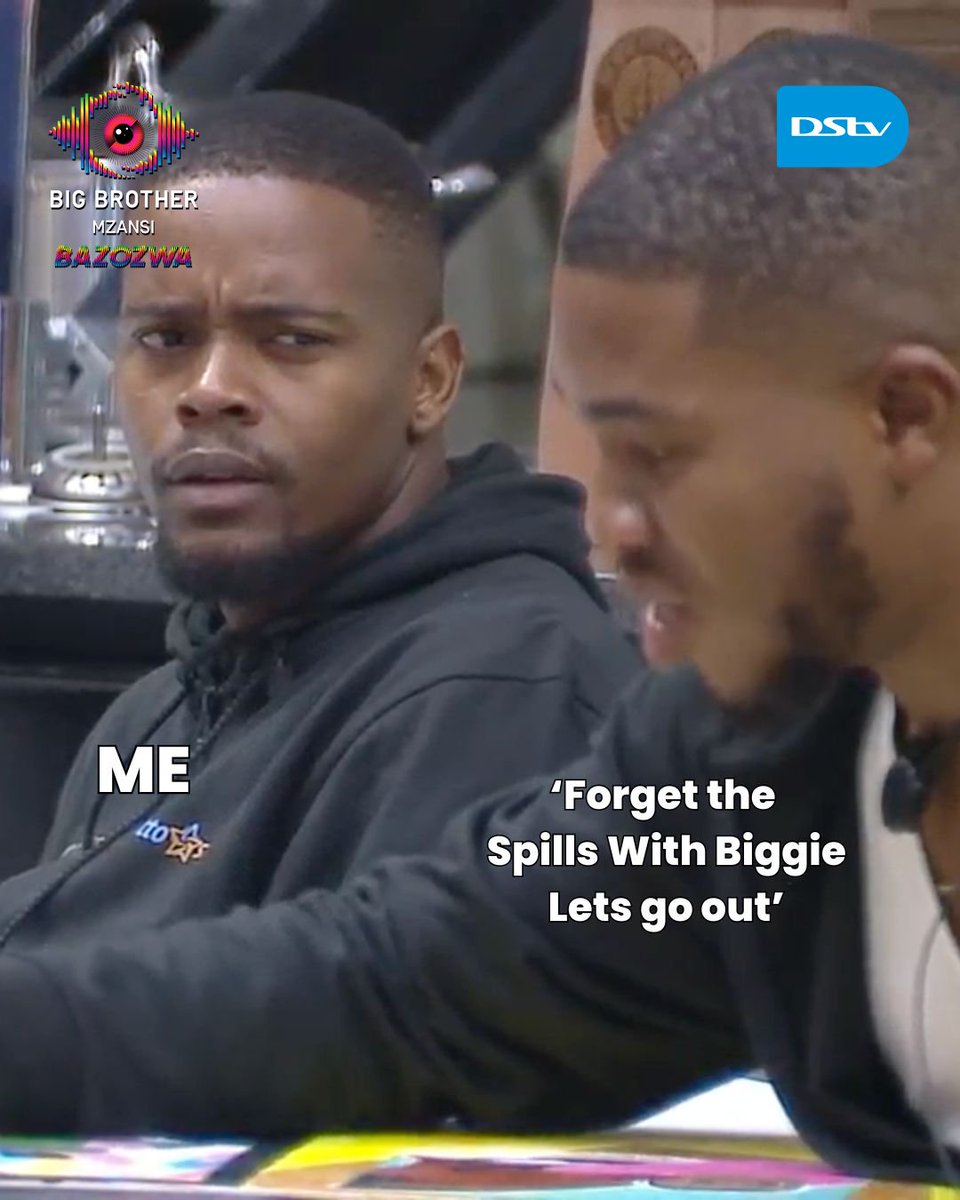 DStv's tweet photo. Don, we're all surprised by this vitriol 🤣😮‍💨 Lets just watch #SpillsWithBiggie at 7 pm on Ch. 161 #BBMzansiS6 #ChooseInsidewithDStv https://t.co/I5TCMKaGEf