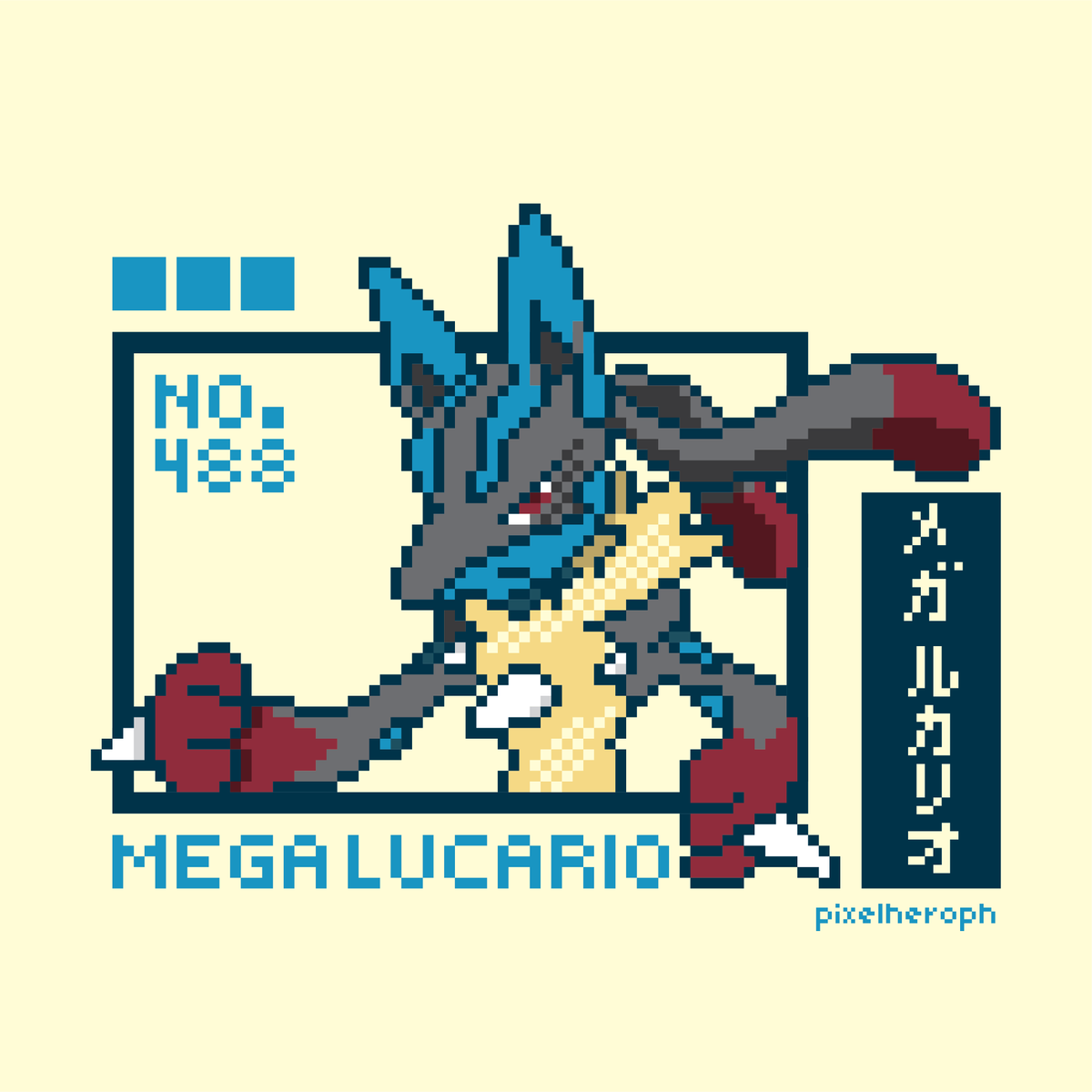 pixelheroph's tweet photo. Happy Pokemon Day!

My Fave Mega lucario!

#pokemonday https://t.co/vzn11yWelK