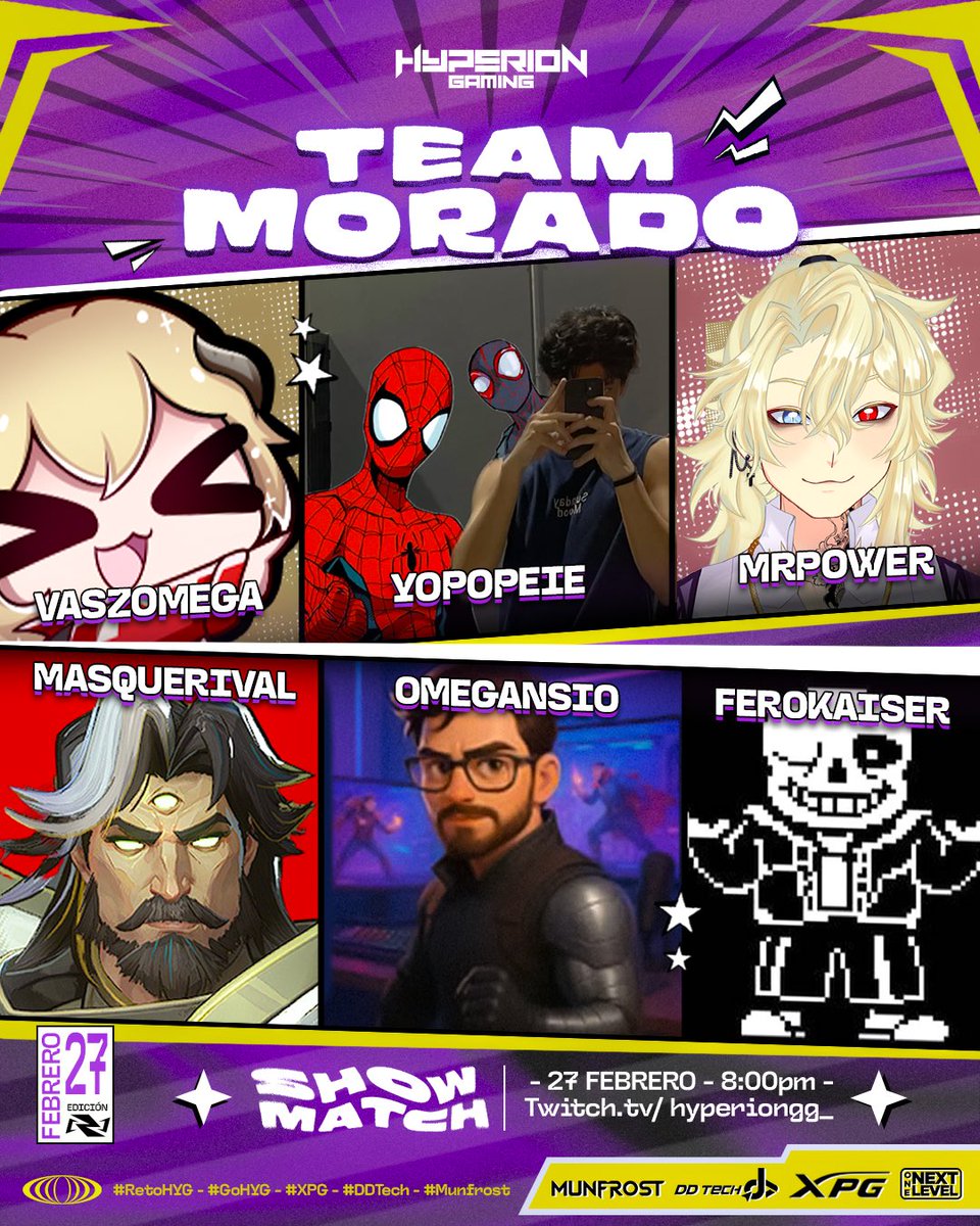 hyperiongg_'s tweet photo. Si el Dr. Doom y sus variantes han causado el caos, y solo estos equipos pueden decidir el destino del multiverso… ¿De que lado estarías? 💥
Sigue la transmisión hoy 27 de Febrero a las 8:00pm 🇲🇽
https://t.co/1wOt94P0Z7
#GoHYG🐺 #XPG #DDTech #Munfrost #OneNextLevel https://t.co/BoRq5Fqg5p