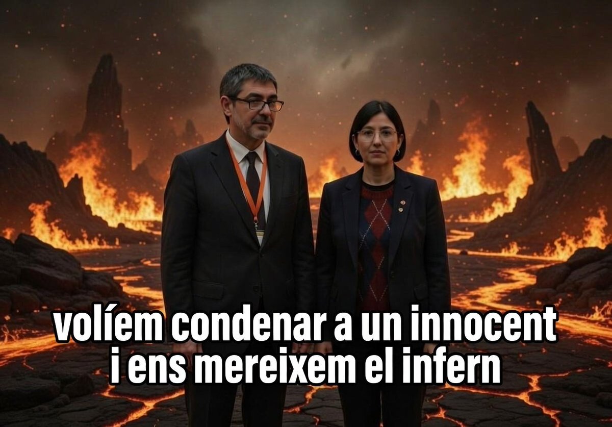 Plegueu <a href="/nuriaparlon/">Parlon #apeudecarrer #interioriseguretatpública</a> #Trapero
Tota la vida us perseguirà que voliau ficar a la presó a un innocent.
Miserables.