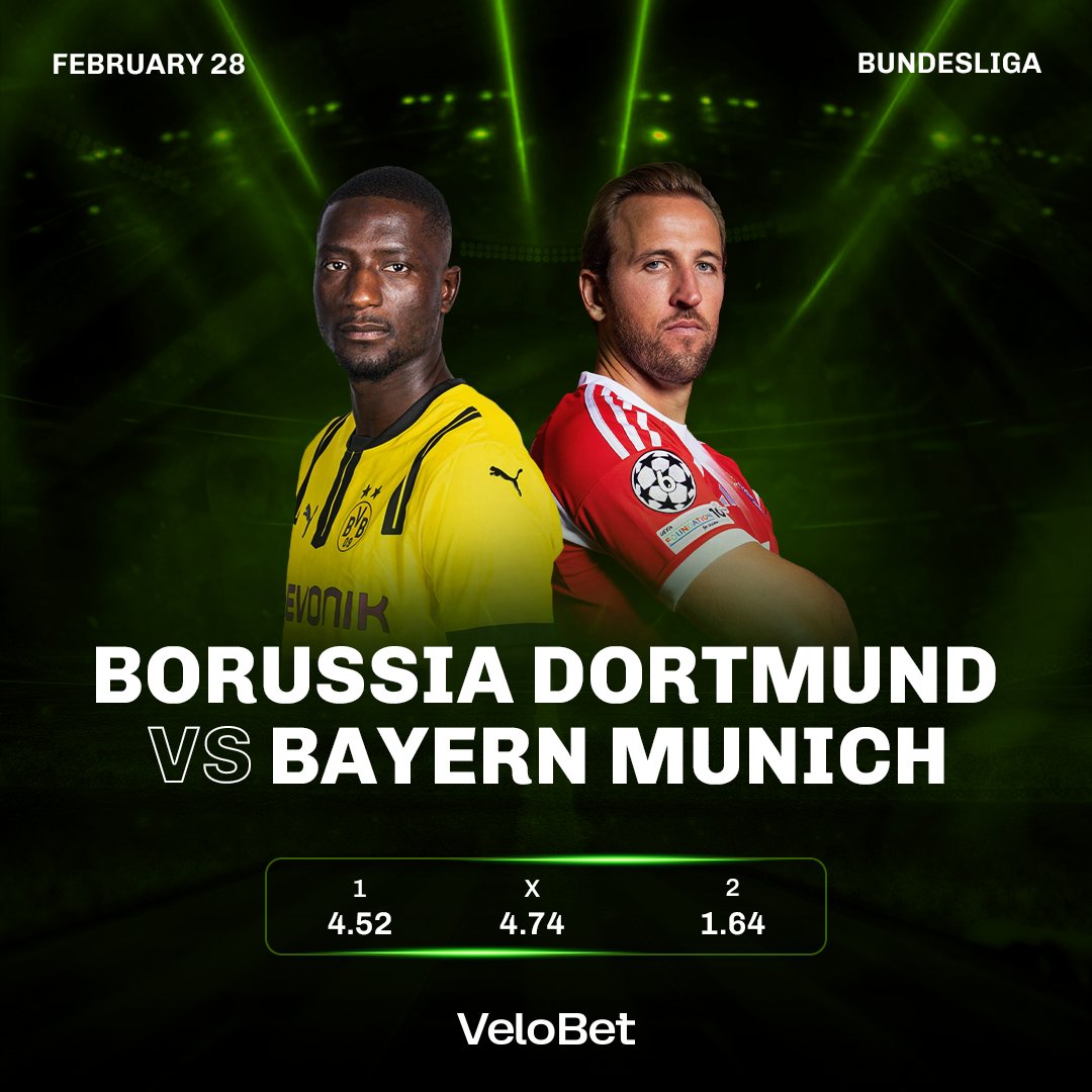 🎁 GIVEAWAY | Dortmund vs Bayern ⚽🔥

Predict the correct first-half score ⏱️
Prizes: 🎁25 Free Spins + $25 Bonus Balance

HOW TO ENTER:
• Comment your first-half score (example: 1-0, 0-0, 2-1)
• Like ❤️ and share 🔄

🏆 One random winner from correct answers
⚠️ One comment