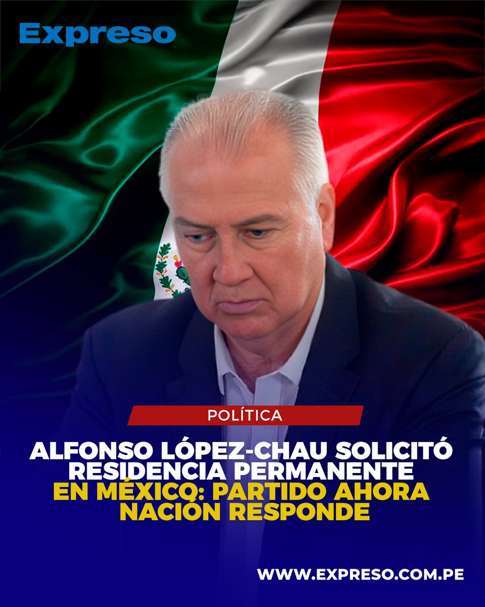 🔵⚪ La revista Caretas reveló que el candidato presidencial Alfonso López-Chau, del partido Ahora Nación, habría tramitado la residencia permanente en México luego de un viaje realizado en enero de 2026.

📸 Foto: Difusión.

📲 Lee la nota completa aquí: shorturl.at/8qMlF