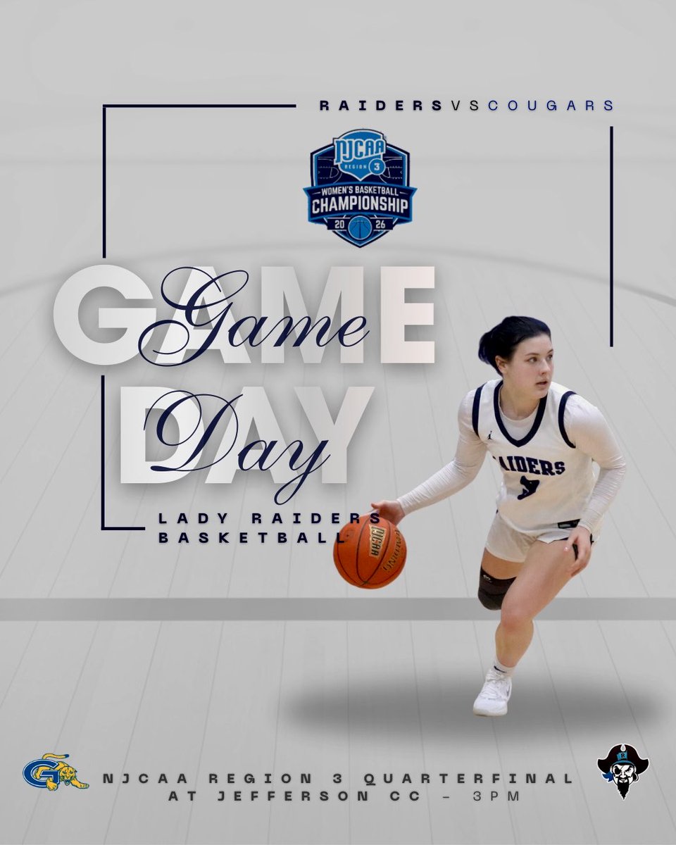 fmcc_athletics's tweet photo. #GAMEDAY Women’s Basketball begins their quest for a Region 3 Title today! They take on Genesee at 3pm in the Quarterfinals 🏀 @NJCAAReg3 

📺 Live Stream $10 per game or $50 for all tournament games: https://t.co/gImzKxxC9Y https://t.co/hffUUUzvho
