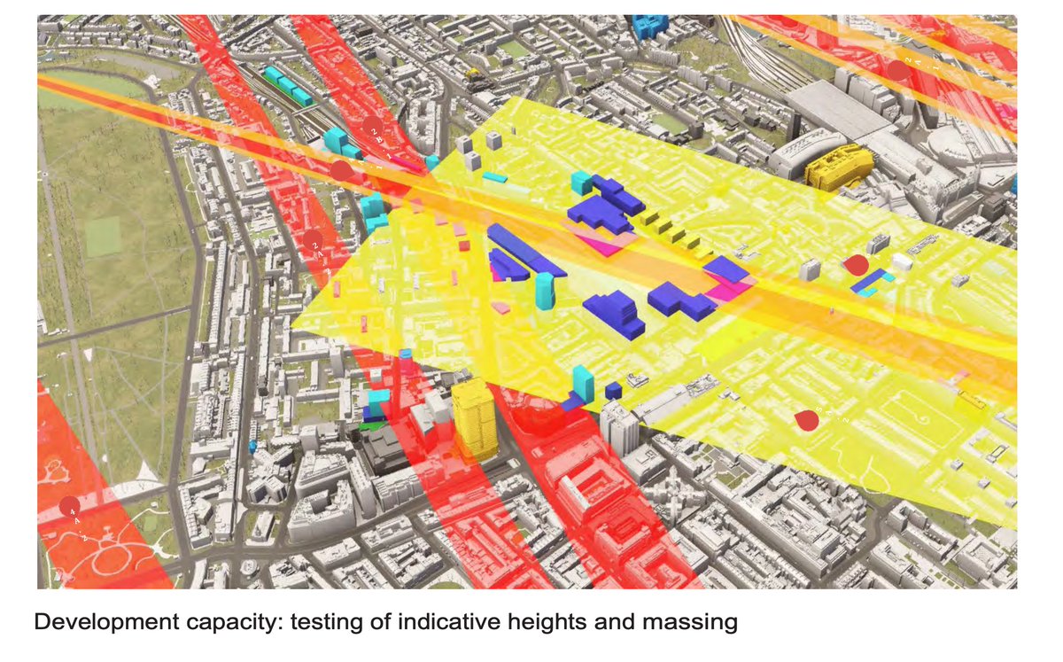 📢 Final call for the Euston Area Plan consultation! 🏙️

Support the plan to deliver over 3,800 new homes, 215k-370k sqm of new employment space, and over 17,300 new jobs.

📸The image below shows the potential for these new buildings. The dark blue shapes indicate room for new