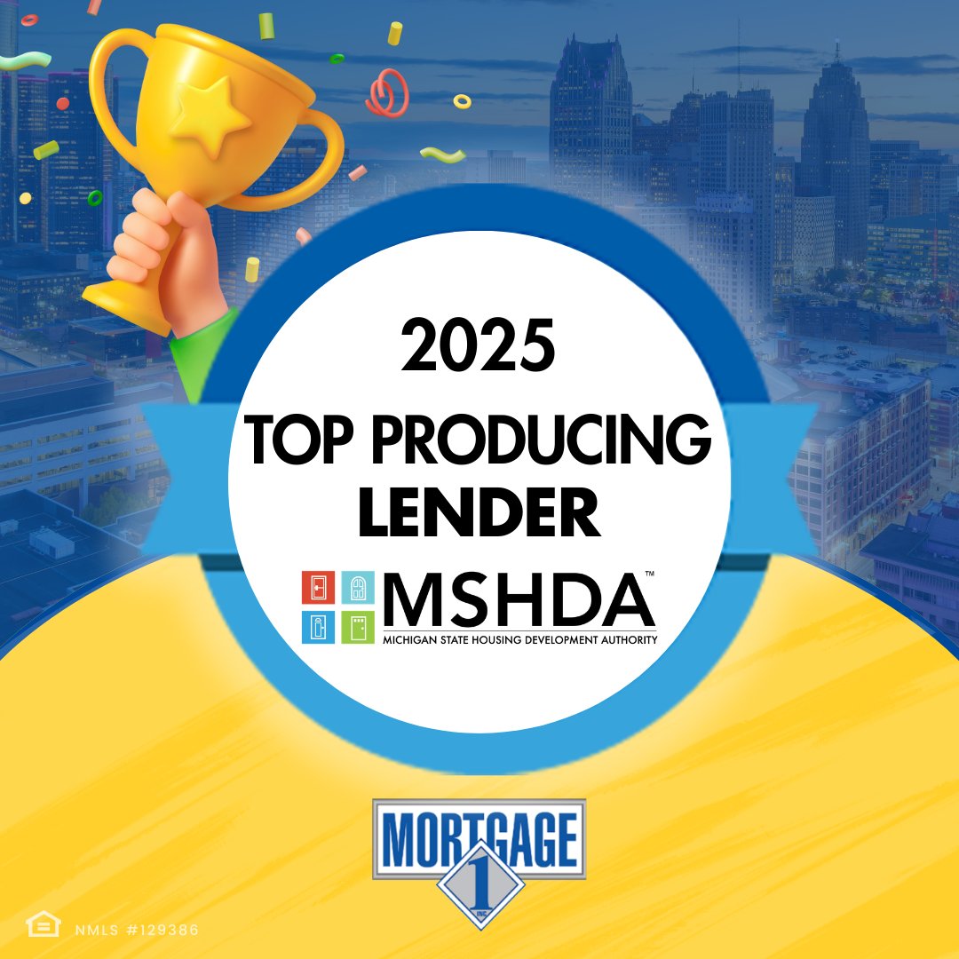 HarryPolemitis's tweet photo. I  got great news! 🎉 Mortgage 1 is the top producing MSHDA lender in 2025, making that 13 years in a row! Thank you to every buyer and partner who has helped make this possible. I'm not superstitious… but lucky number 13 has a nice ring to it. https://t.co/5sqSZQLTXI