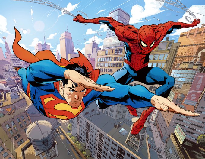 Nueva imagen del crossover de Spider-Man/Superman cortesía de <a href="/JorgeJimenezArt/">Jorge Jiménez</a>