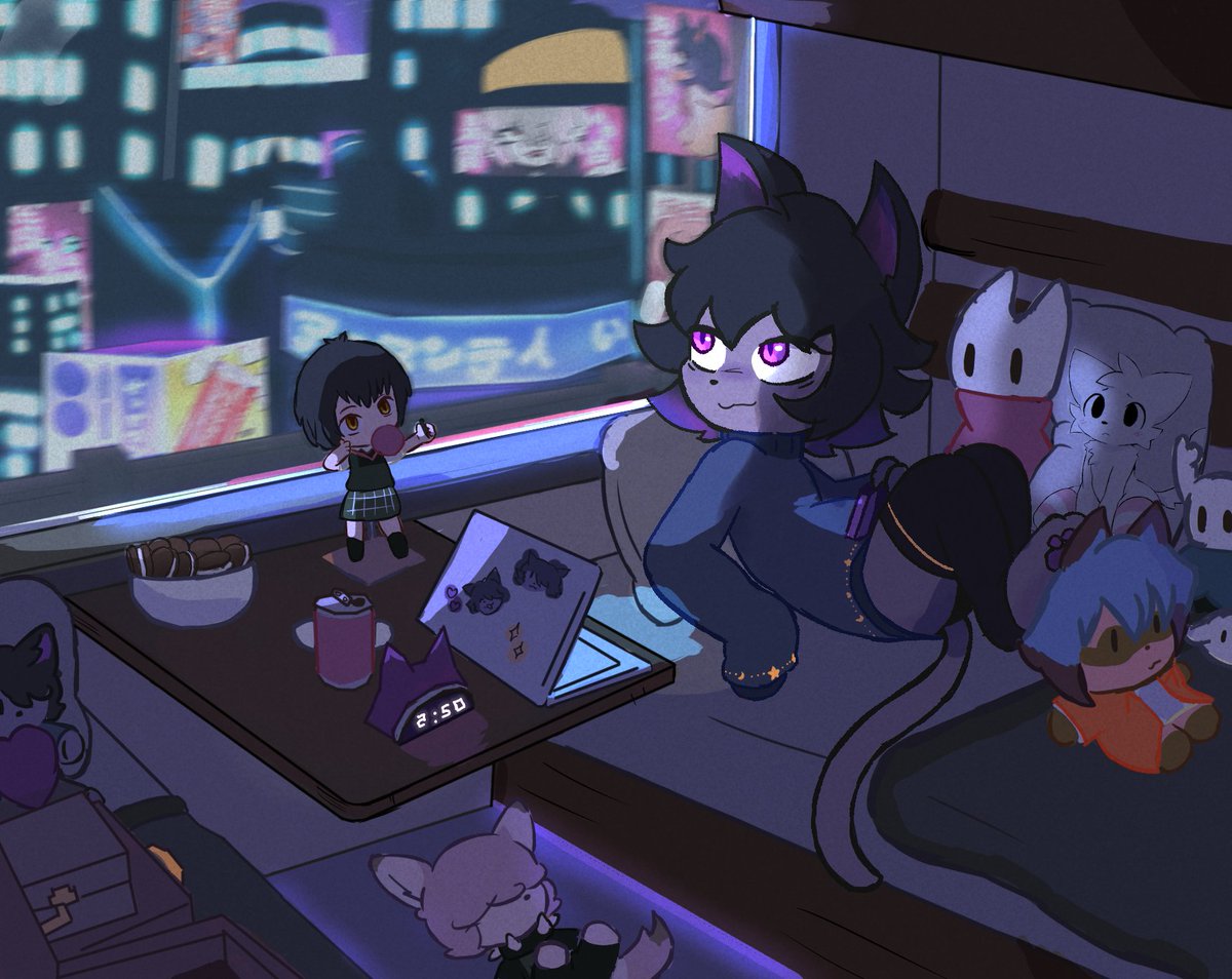 este un dibujo de un evento que participe de chill 

#ocartist #ocart #furryarts #furryartist