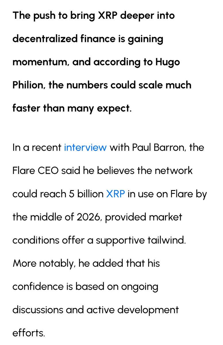 mrnguyen007's tweet photo. 🚨 🚨 🚨 🚨 🚨:

Flare CEO Says We Can Get to 5 Billion XRP by Mid-2026, "I Know the Parties We Are Talking To".. 📃 🪙 💰 🇺🇸 

Supply shock is coming..

#XRP #RLUSD #XRPETF 💎 💎 💎 💎 💎 💎 💎 💎 💎 💎 https://t.co/lzCXqxwO4v