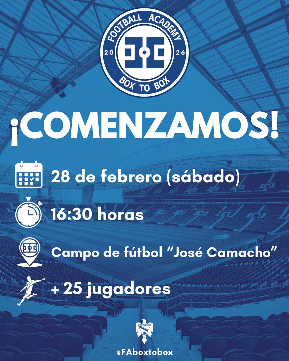 Academia de fútbol "BOX TO BOX" tweet media