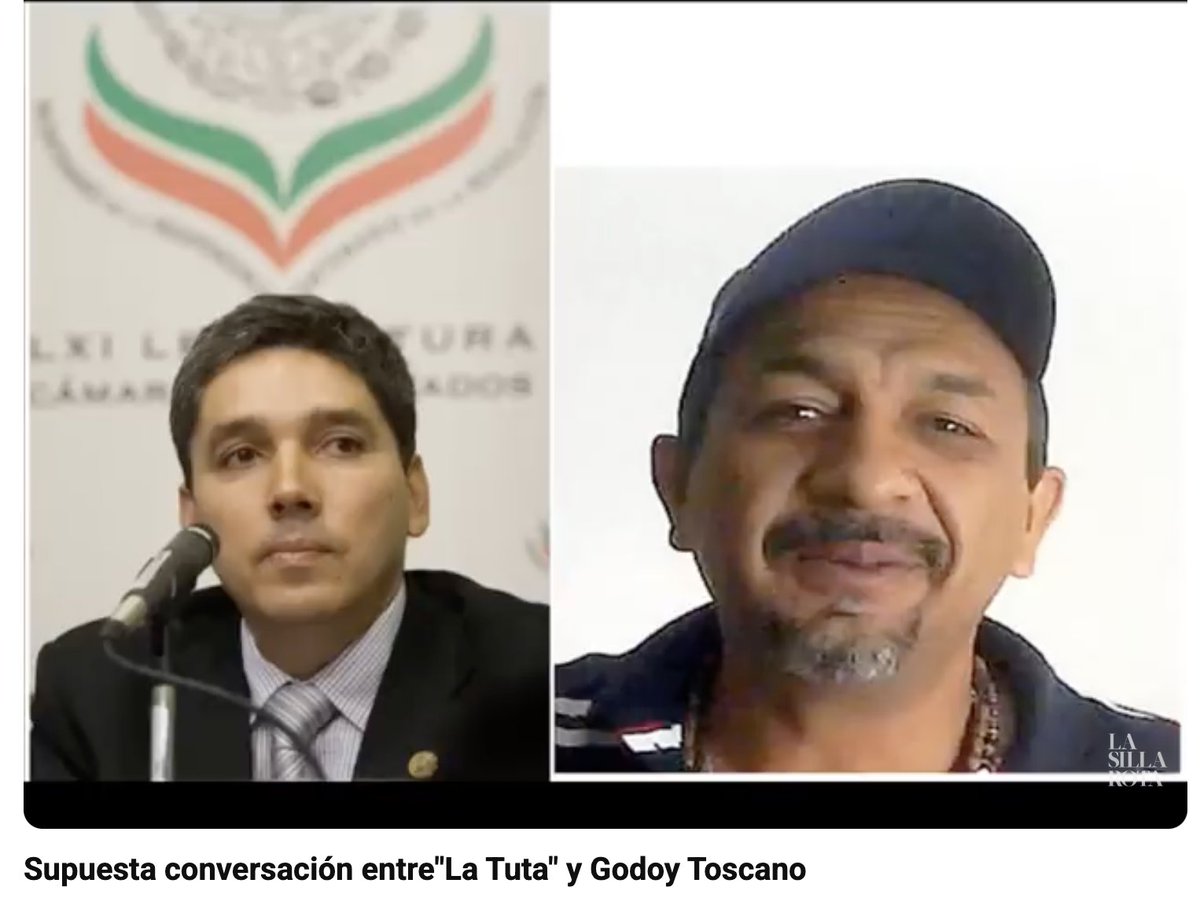 narcopoliticos_'s tweet photo. Existen al menos tres audios y vídeos que vinculan a Godoy con Servando Gómez Martínez, “La Tuta”, uno de los fundadores de Los Caballeros Templarios:

1.-Llamada (2010) entre Julio César Godoy Toscano, hermano de Godoy, y La Tuta. https://t.co/JhuE5yiaHd