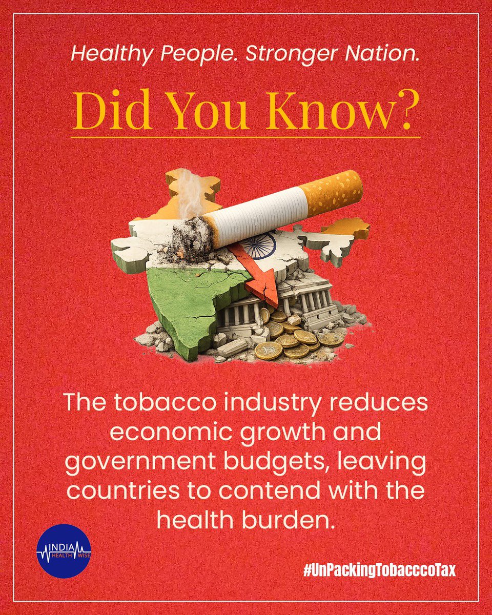 Economic narratives often highlight the role of the tobacco industry.
However, tobacco use is associated with reduced economic productivity, increased healthcare expenditure, and pressure on government budgets. 

Tobacco taxation is a powerful tool to reduce consumption and