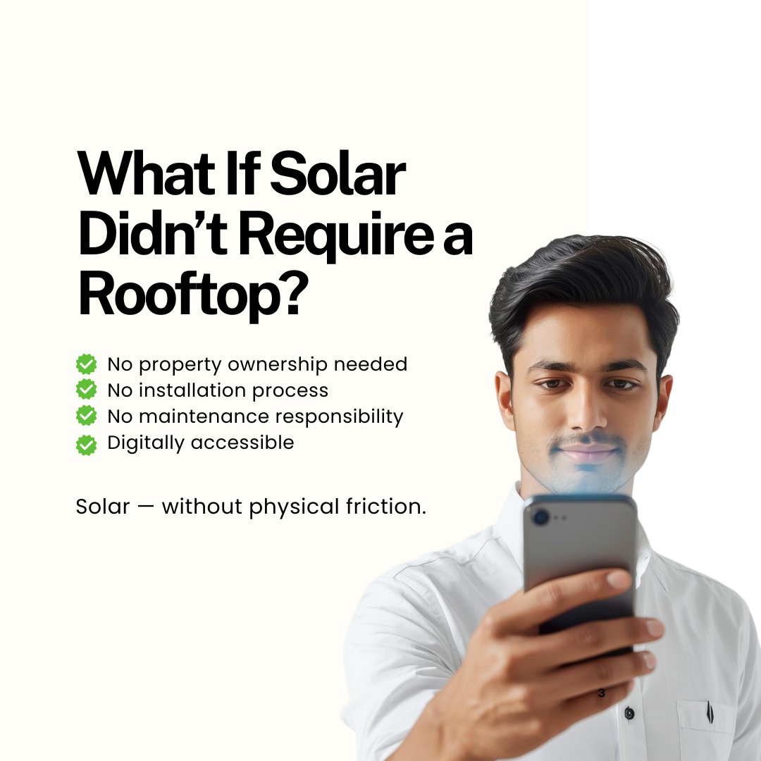 SolarCapital_'s tweet image. Indians are choosing smarter participation in real solar farms.

Less equipment. More efficiency.

Explore: solarcapital.in

#DigitalSolarInvestment #DigitalSolar #RooftopSolar #EnergyUpgrade #SolarCapital #RenewableIndia #CleanEnergy #FractionalSolar #FutureOfEnergy