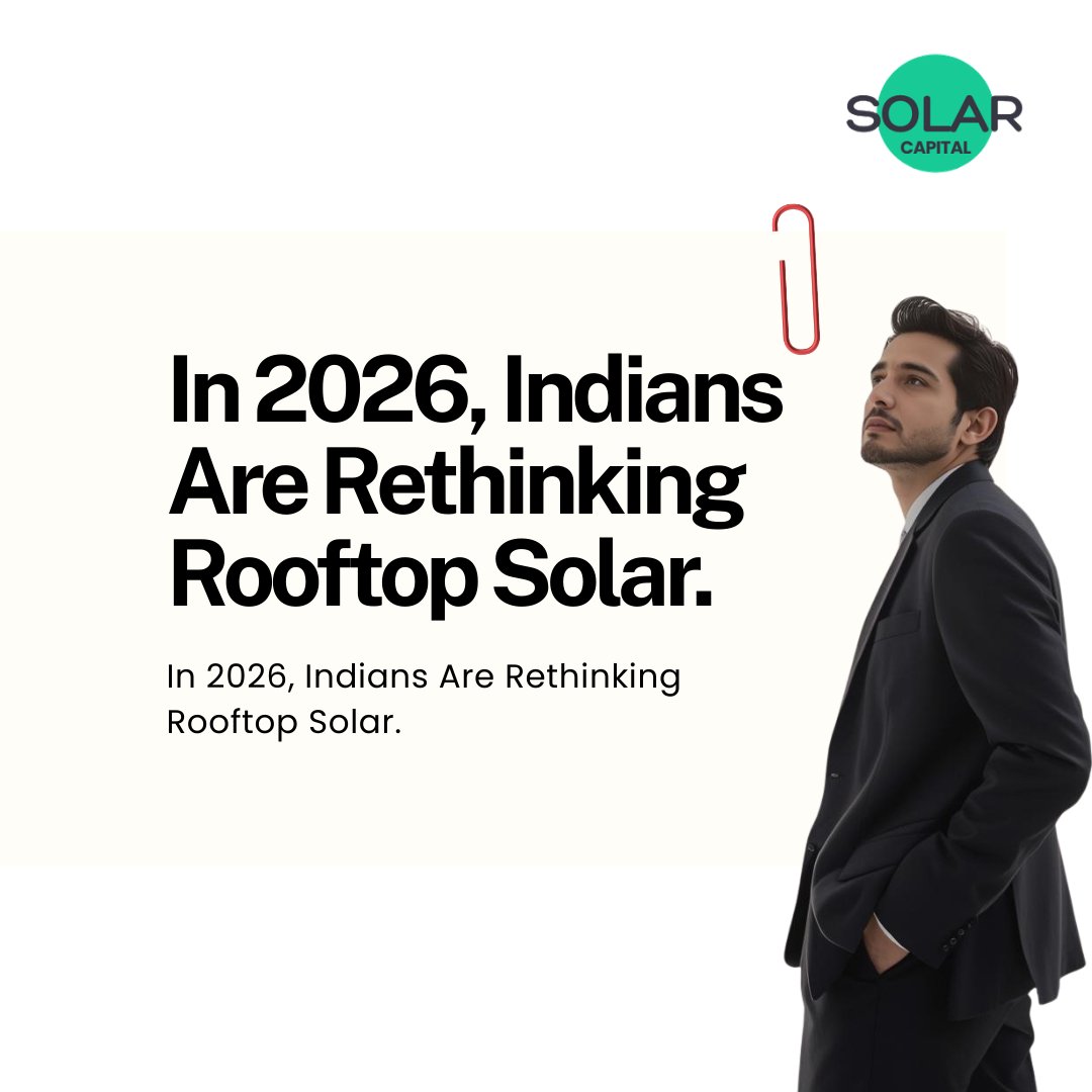 SolarCapital_'s tweet image. Indians are choosing smarter participation in real solar farms.

Less equipment. More efficiency.

Explore: solarcapital.in

#DigitalSolarInvestment #DigitalSolar #RooftopSolar #EnergyUpgrade #SolarCapital #RenewableIndia #CleanEnergy #FractionalSolar #FutureOfEnergy