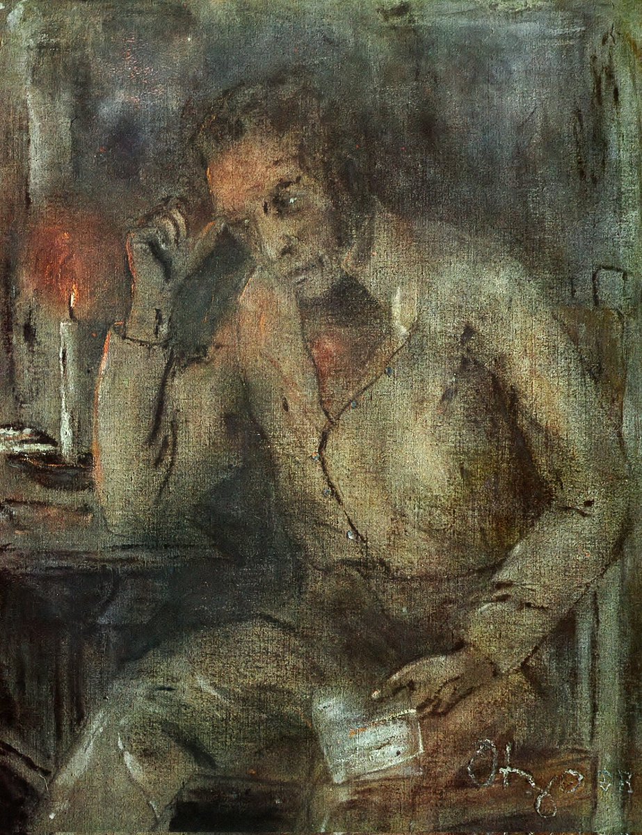 AOtazzo's tweet photo. Soledad Gloriosa o La vigilia de Bolívar es una de las pinturas más emblemáticas de Antonio Otazzo, el reconocido #artista plástico. A diferencia de las representaciones heroicas tradicionales, #Otazzo plasma a un Simón #Bolívar pensativo, melancólico y solitario. #art https://t.co/bTR37U3G0R