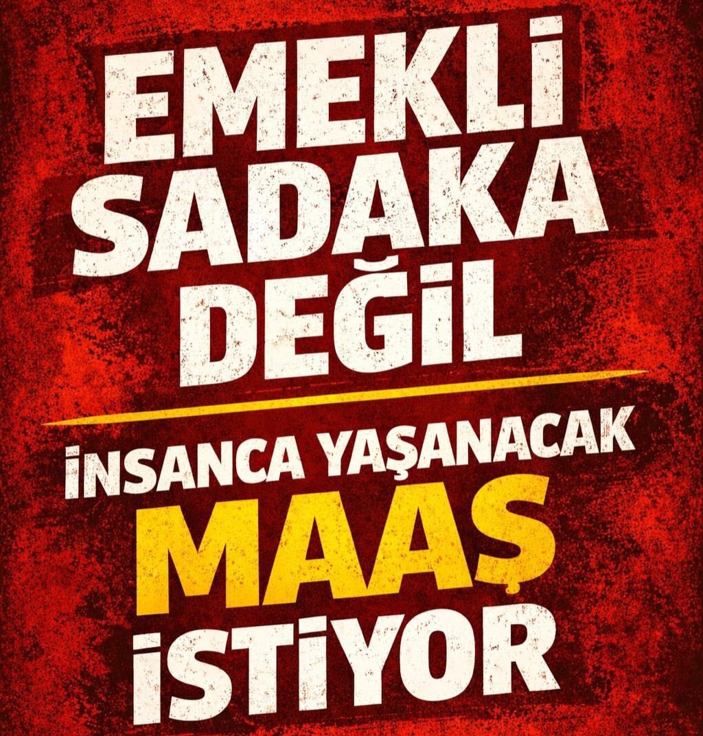#EmekliyeHakkınıVerAkepe