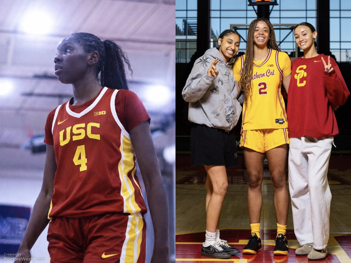 RomeroWestCoast's tweet photo. 4⭐️ Center-Sara Okeke, the 2027 WBB No. 10 overall prospect will take an official visit to USC this weekend.
Okeke would be a major contributor to the Trojans next season along with the #1 player in the nation Saniyah Hall.
#FightOn ✌🏿| @USCWBB | @CoachLindsayG https://t.co/YO5YjhXM9I