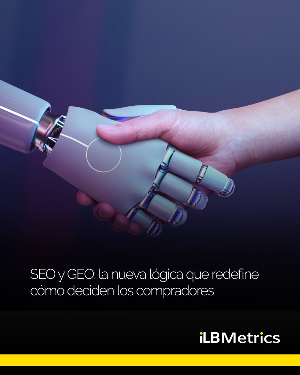 La búsqueda ya no es solo SEO 🔎🤖

Hoy los compradores combinan <a href="/Google/">Google</a> con IA como OpenAI (<a href="/ChatGPTapp/">ChatGPT</a>) y Perplexity AI para decidir.

No basta con aparecer en el ranking: hay que ser la referencia que la IA explica.

Conoce cómo equilibrar SEO y GEO y mantener tu influencia.