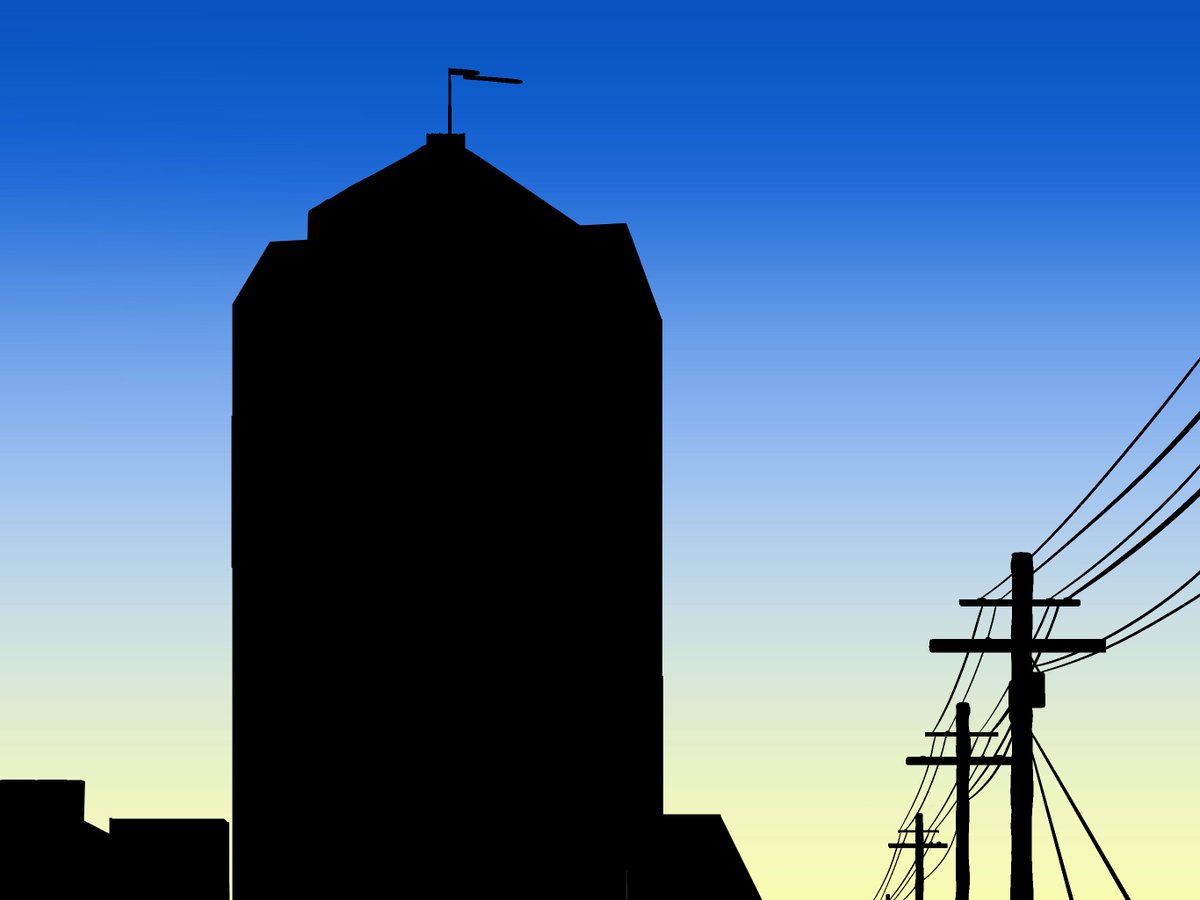 Sunset over the city #digitalart #citylife