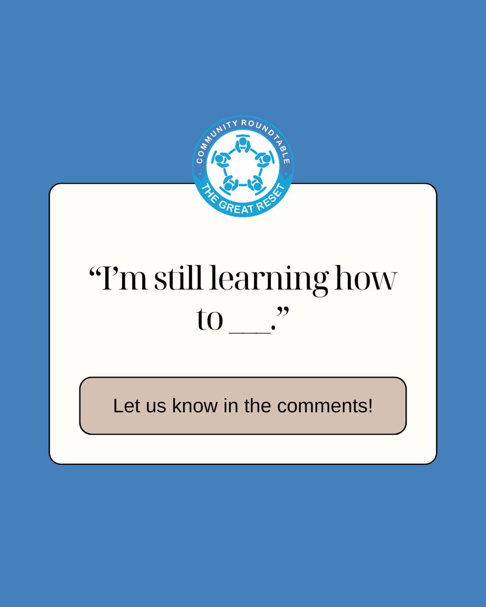 Community Roundtables - The Great Reset tweet media