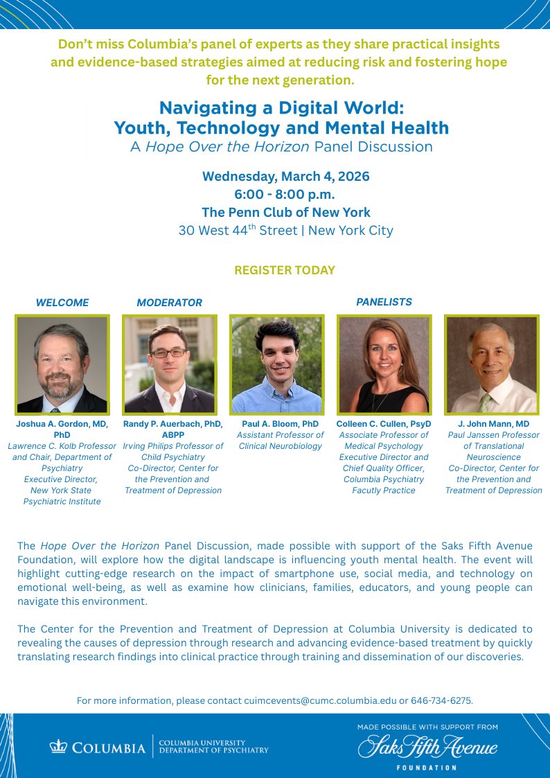 Columbia Psychiatry tweet media