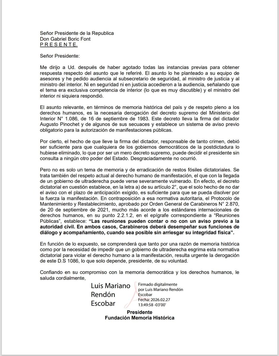 Luis Mariano Rendón 🇨🇱🇵🇸 tweet media