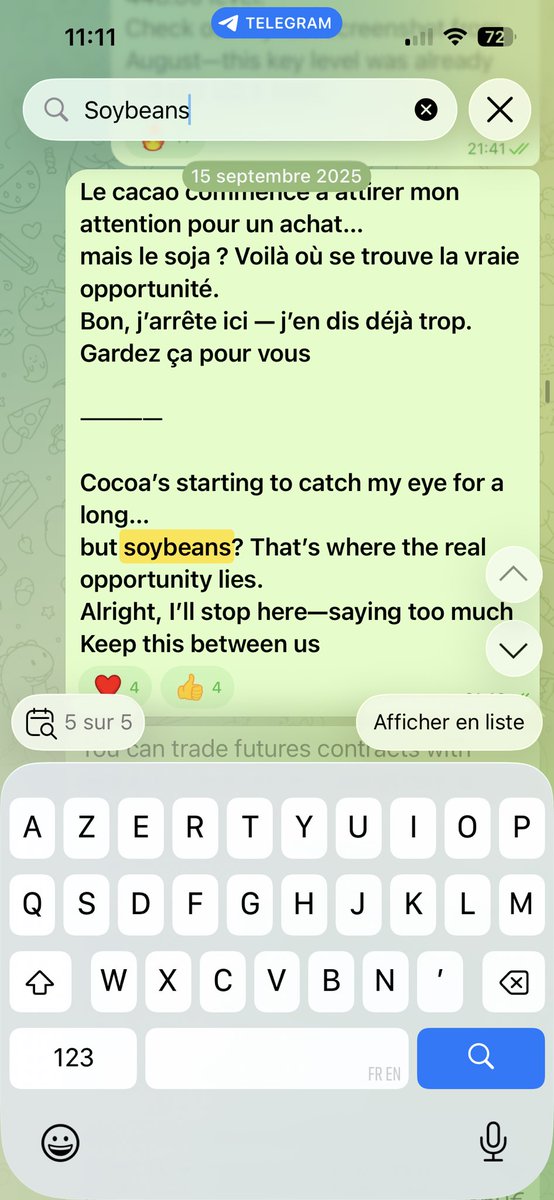 ForecastingGang's tweet image. #soybeans #commodities 

December 15th, I flagged the Soybeans market on my Telegram channel.
Look at that date on the chart… it says it all.
Today: first target hit (light blue line).
t.me/ForecasterGang