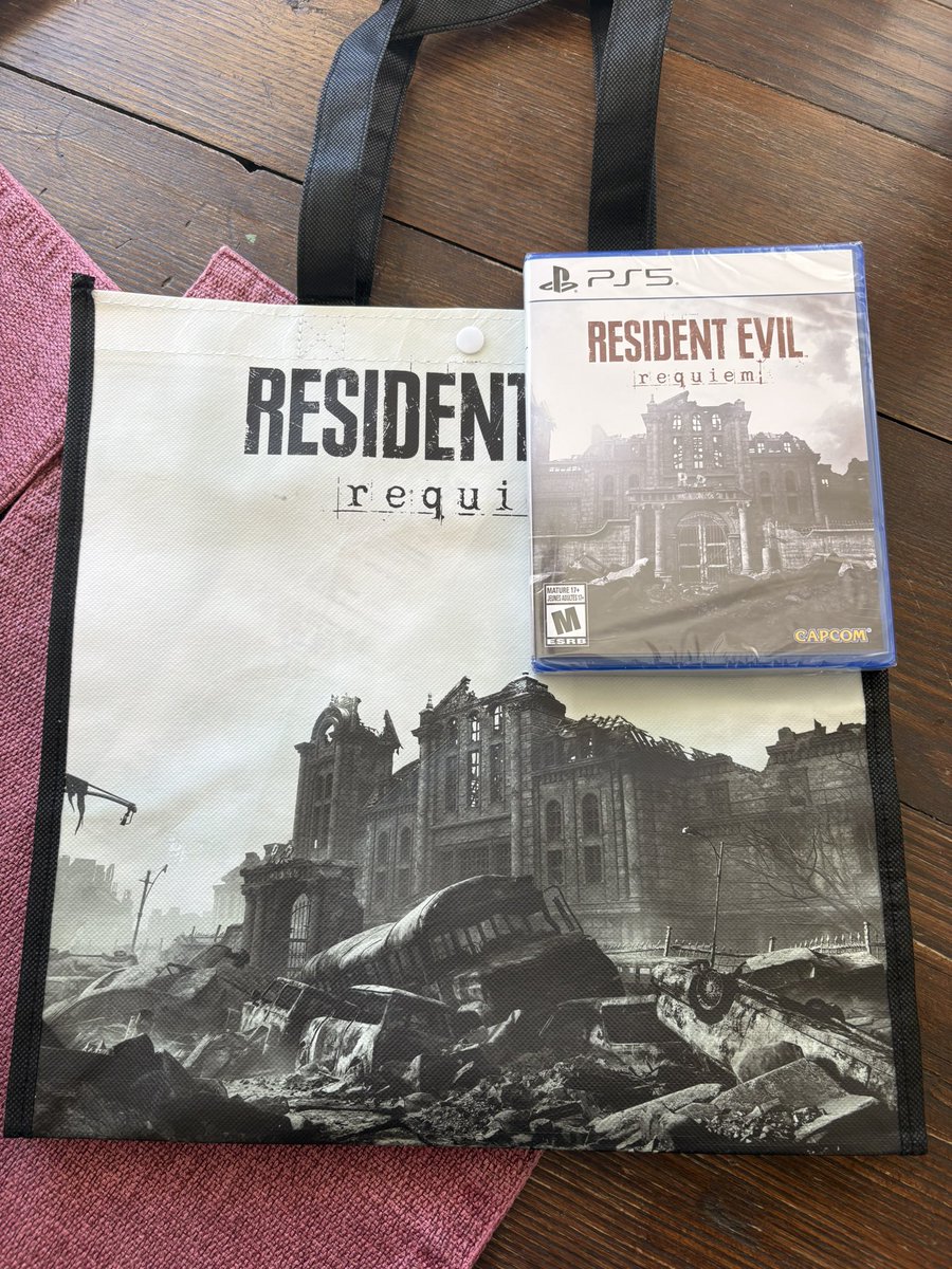Got my copy of Resident evil 9 on my day off work. Hope yall enjoy the game to the most! 🔥 #re9requiem #re9