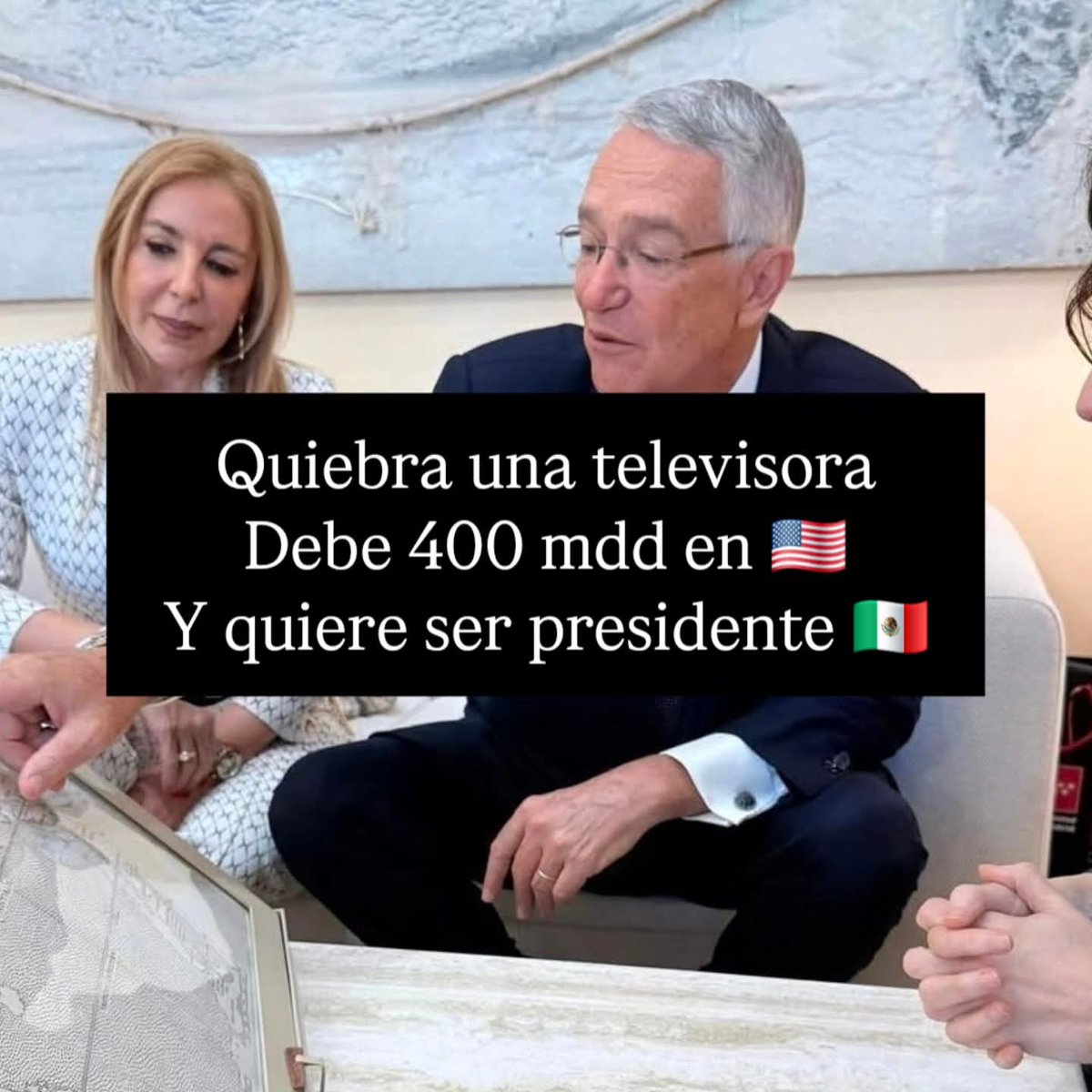 Ha manejado su empresa con beneficios fiscales desde hace dos décadas o más, ha obtenido recursos millonarios del erario incontables veces, vía contratos estatales y federales.

Y aún así se fue a la quiebra. Imaginen lo que le haría a México.

NO GRACIAS.