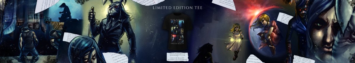 DeadRabbitts's tweet photo. We heard you & are happy to share the news our 2012 debut EP “Edge of Reality” has returned to streaming after several years of being absent!

You can now find the EP on all your favorite streaming platforms & enjoy these tracks just like before!

In other news we also dropped a limited edition Edge of Reality tee!
This comic book panel style tee showcases the official artwork from the original booklet & is live on our website right now!

We hope you enjoy! 🖤💀🐰

Welcome back Edge of Reality!
🔗 https://t.co/LhKDX5c1q7
🔗 https://t.co/xChMepBR6u