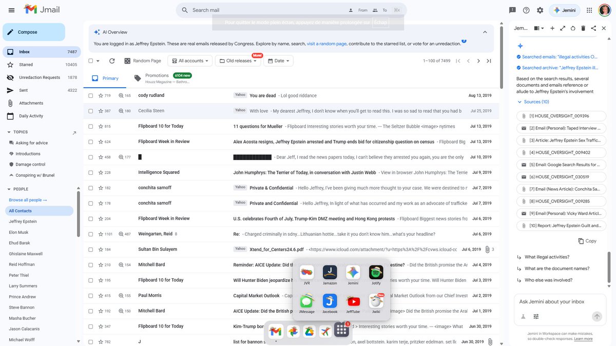 dramhex's tweet photo. if you didn't know yet, you can access epstein files in a gmail, youtube, amazon, facebook clone, and many more.
thanks to the @jmailarchive team, it's the simplest way to document yourself with the fbi data. https://t.co/FaMLExTyFn